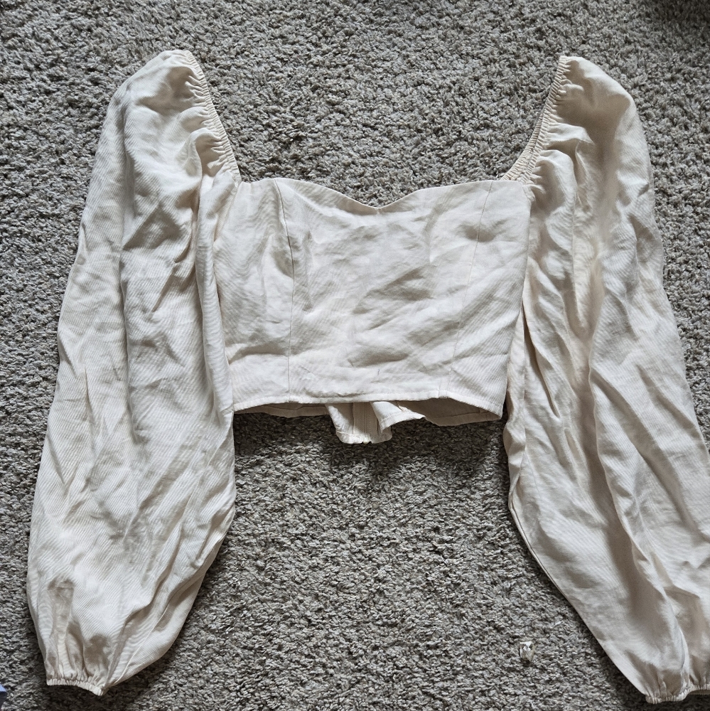 H&M Long Sleeve Crop Top